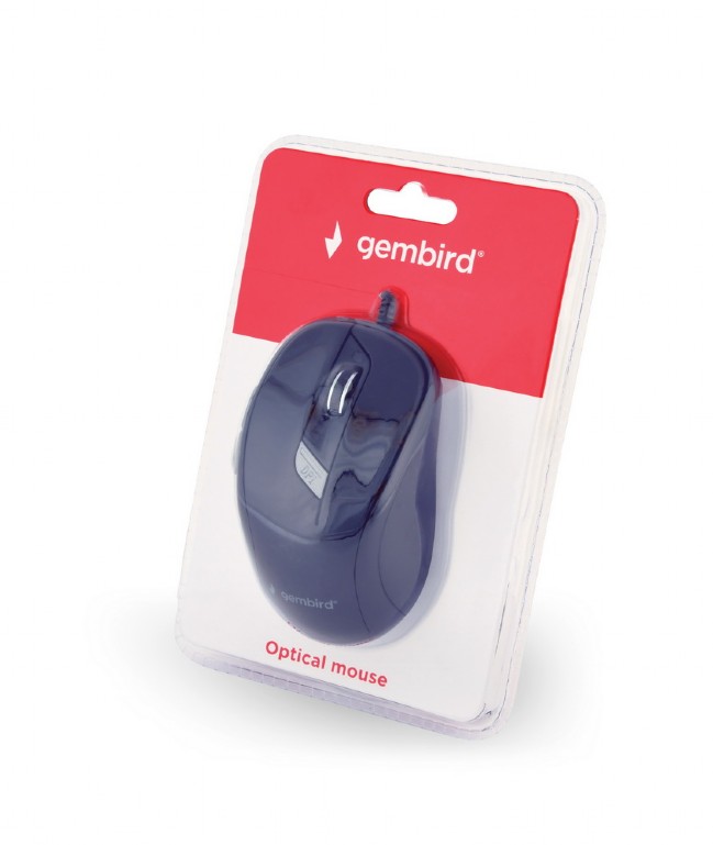 Gembird miš Za levoruke i desnoruke USB tipa A Optički 1600 DPI