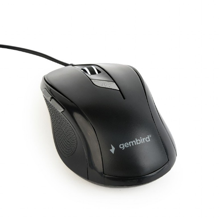 Gembird miš Za levoruke i desnoruke USB tipa A Optički 1600 DPI