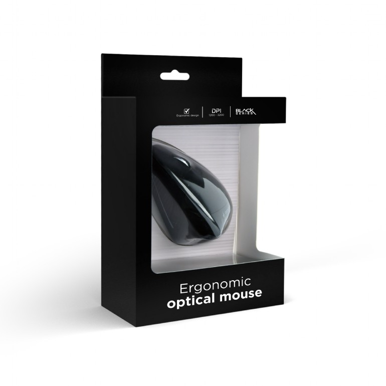 Gembird MUS-ERGO-01 Miš USB tipa A Optički 3200 DPI