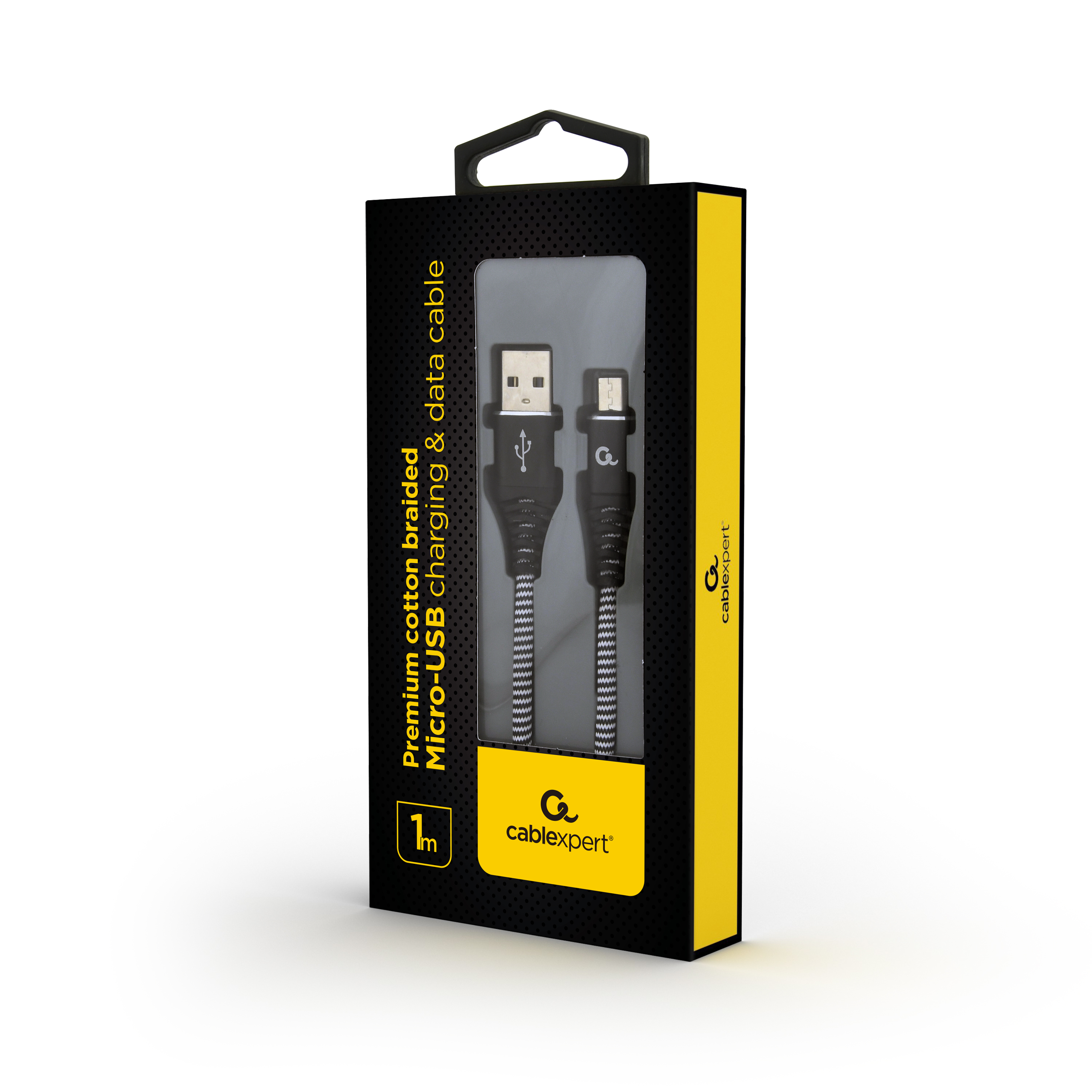 Gembird USB kabl USB 2.0 Micro-USB B USB A Crno Belo