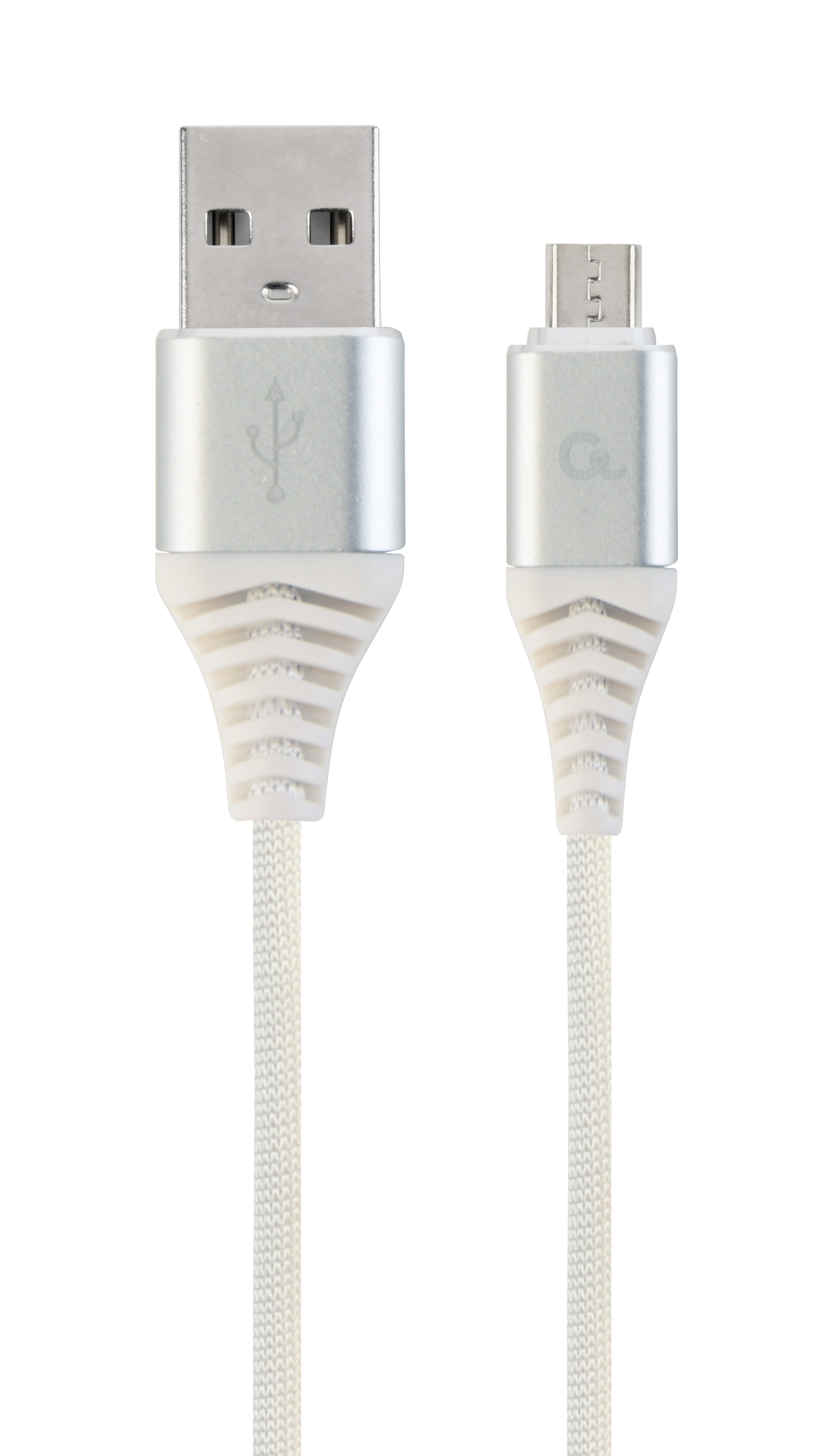 Gembird USB kabl USB 2.0 Micro-USB B USB A Srebrno Belo