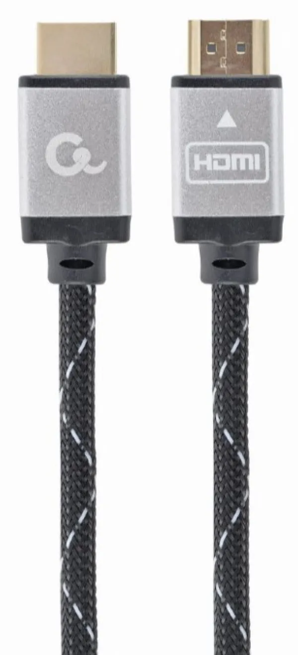 Gembird CCB-HDMIL-1.5M HDMI kabl High speed ethernet support 3D/4K TV Select Plus Series blister 1m, Sivi
