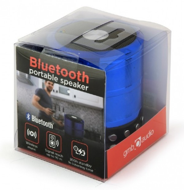 Gembird SPK-BT-08-B Prenosivi bluetooth zvučnik, Plavi