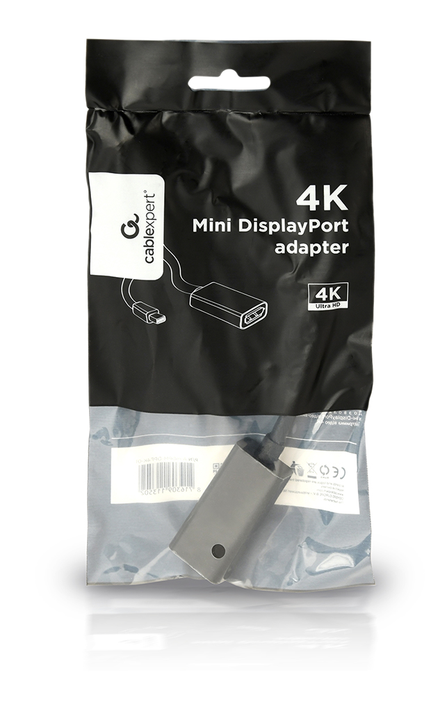 Gembird A-mDPM-DPF4K-01 Kabl Mini DisplayPort DisplayPort 0,15 m, Crno