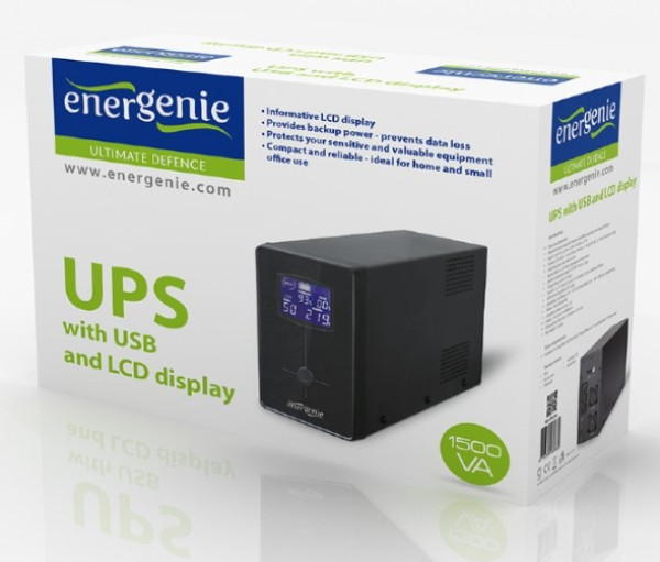 Gembird EG-UPS-035 UPS sa stabilizatorom 2000VA 1200W LCD, Crni