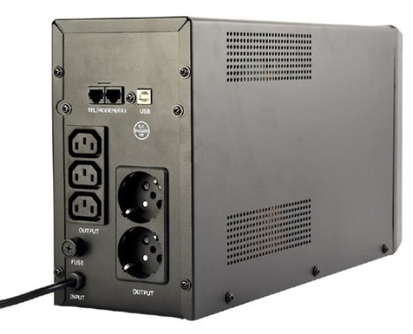 Gembird EG-UPS-035 UPS sa stabilizatorom 2000VA 1200W LCD, Crni