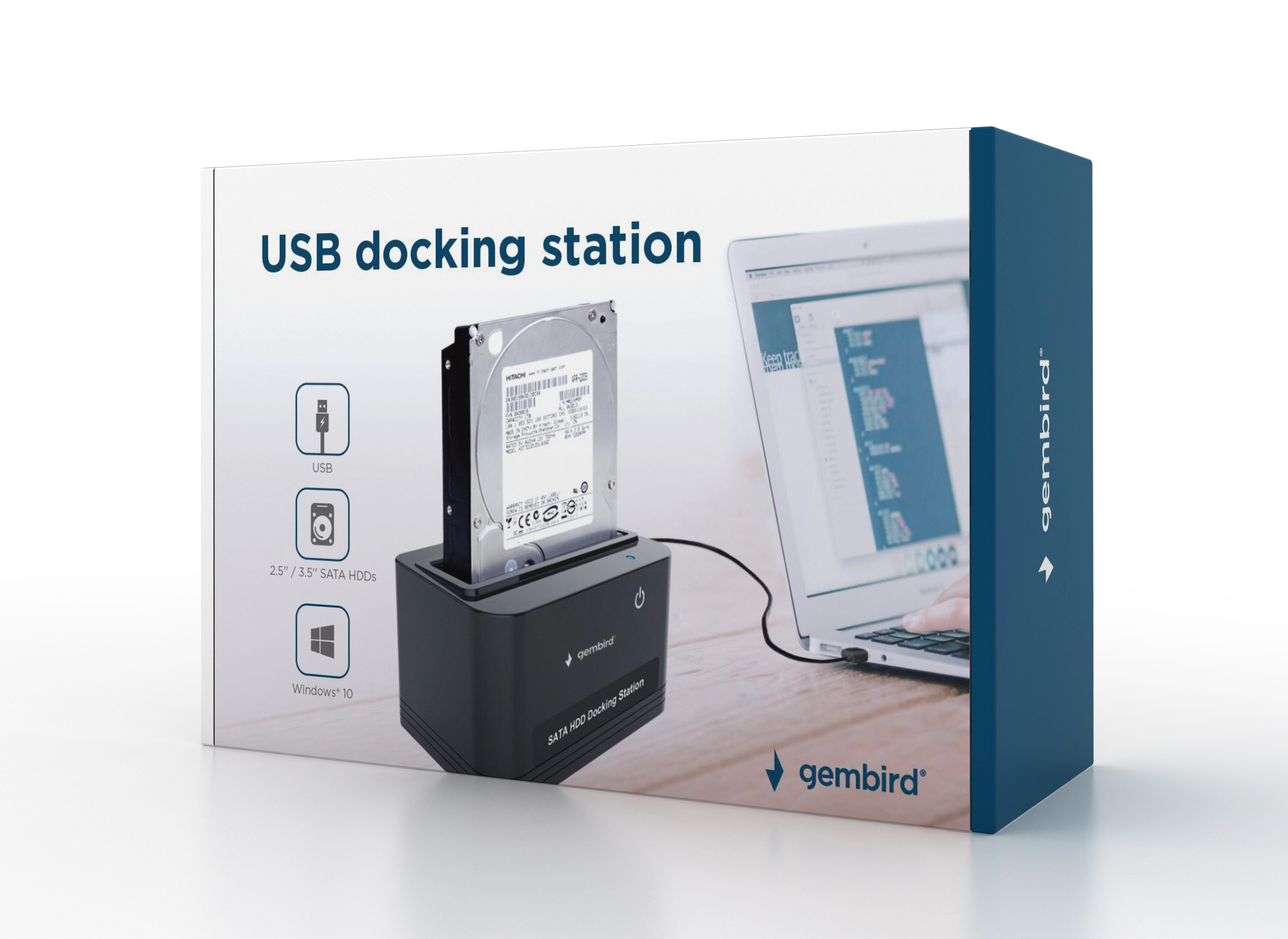 Gembird USB 2.0 za 2.5 and 3.5" SATA Type-B, Crno