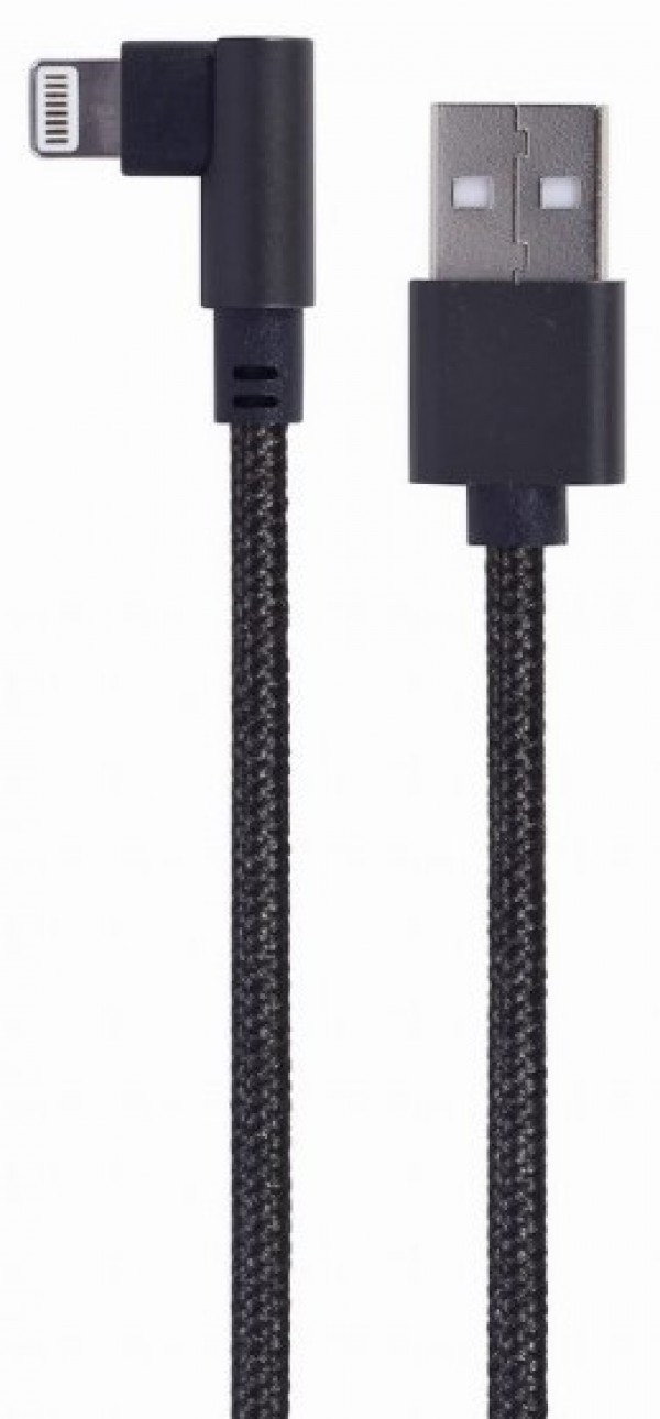 Gembird CC-USB2-AMLML-0.2M USB Kabl 8-pin pod uglom, Crni