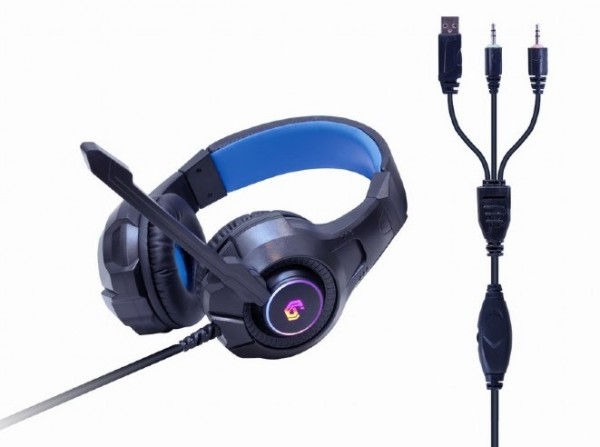 Gembird GGS-UMGL4-02 Gejmerski set 4u1 Ghost, Crni