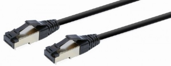 Gembird PP8-LSZHCU-BK-0.25M Mrežni kabl S/FTP Cat.8 LSZH patch cord, Crni