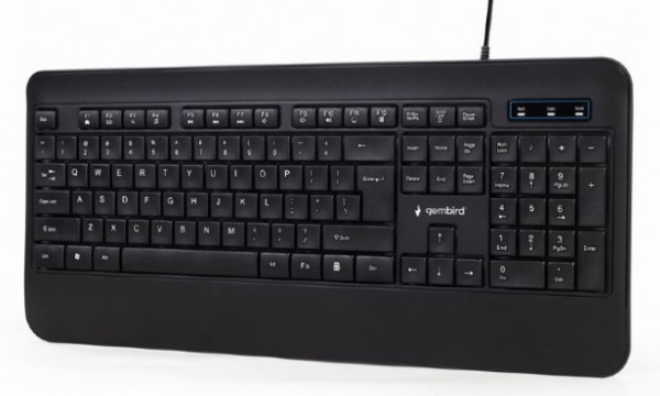 Gembird KB-UML-03 Tastatura Rainbow US layout, Crna