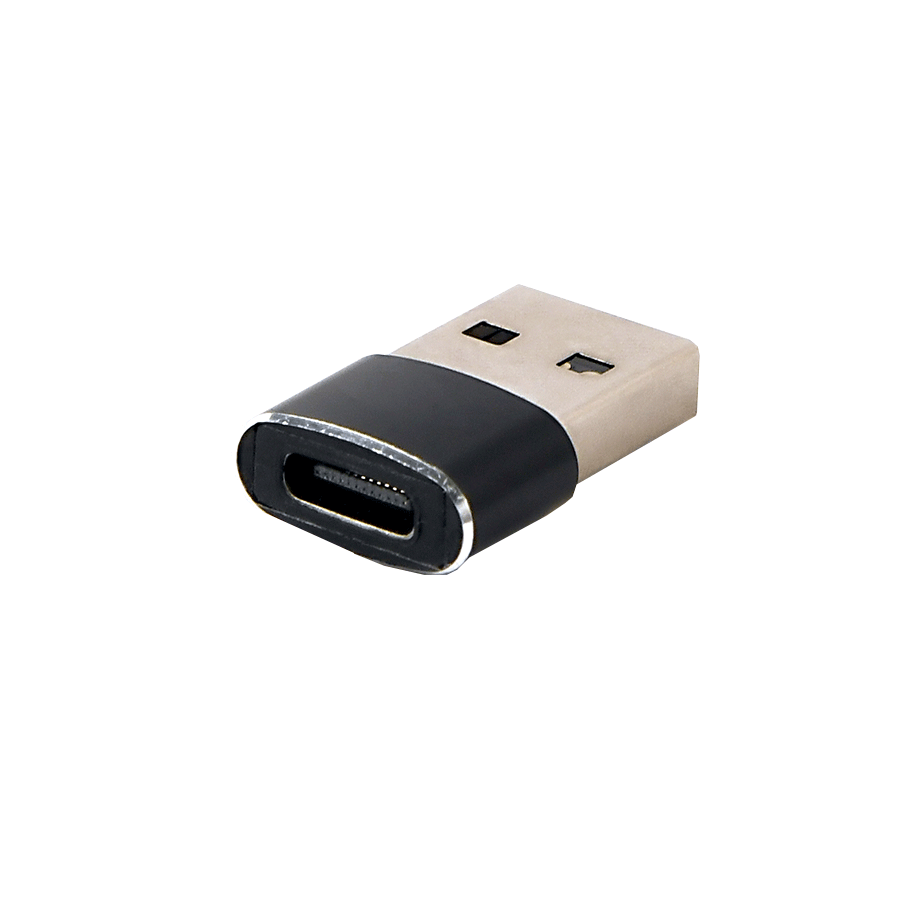 Gembird A-USB2-AMCF-02 USB 2.0 adapter USB2.0 AM na Tipe-C ženski, Crni