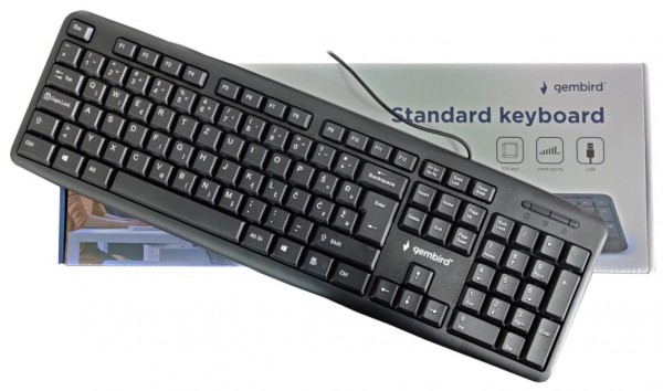 Gembird KB-U-103-YU Tastatura SRB YU, Crna