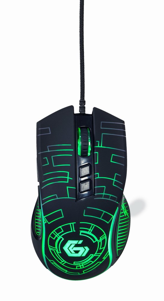 Gembird MUSG-RGB-01 Gejmerski miš USB LED 1200-600DPI 7-button 124mm, Crni