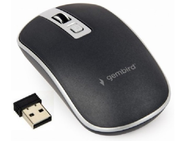 Gembird MUSW-4B-06-BS Bežični miš, Crni