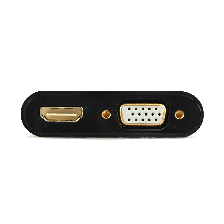 Gembird A-VGA-HDMI-02 Video adapter kabl VGA na HDMI + VGA 0,15 m, Crni