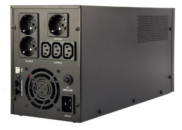 Gembird EG-UPS-036 UPS sa stabilizatorom 3000VA (1800W) LCD, Crni