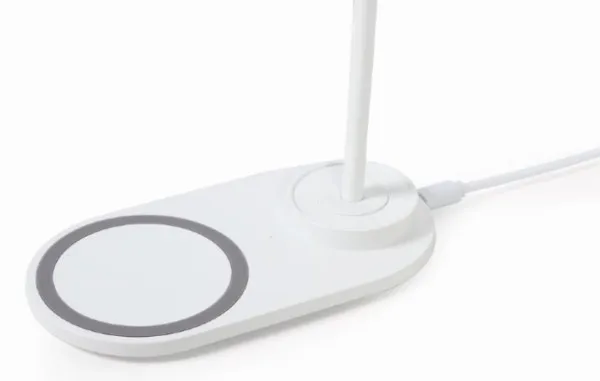 Gembird TA-WPC10-LED-01-W Stona lampa + QI bežični punjač 10W, Beli