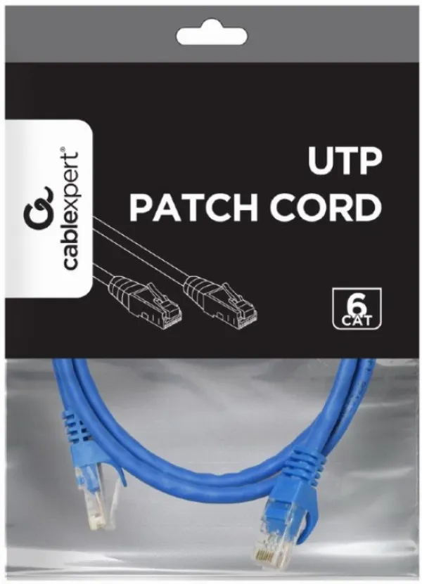 Gembird PP6U-1.5M/B Mrežni kabl CAT6 1.5m, Plavi