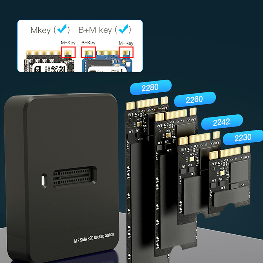 Gembird DD-U3M2 stalak za priključnu stanicu za M.2 Sata i NVME SSD disk tip-C, Crna
