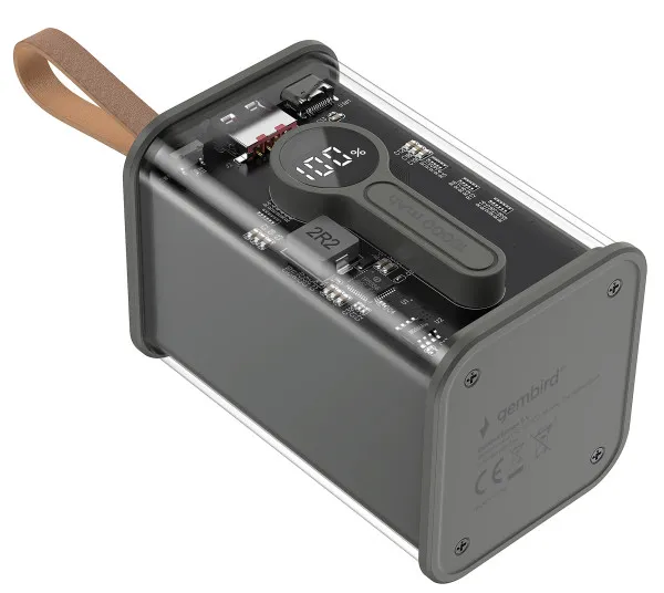 Gembird PB18-TQC3-01 Eksterna baterija 18000 mAh, Crna