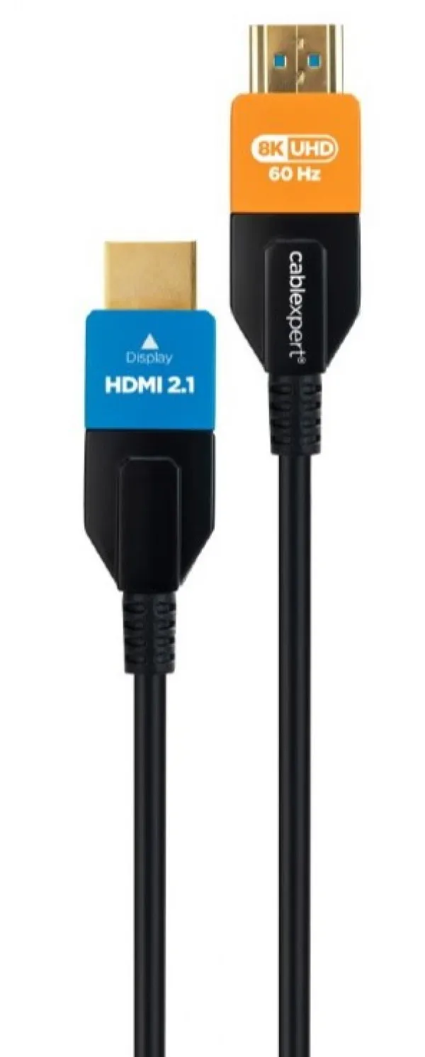 Gembird CC-HDMI8K-AOC-5M Aktivni optički HDMI kabal 2.1 8K UHD ULTRA High speed sa Ethernet 5m, Crni