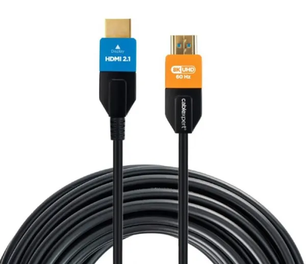 Gembird CC-HDMI8K-AOC-10M Aktivni optički HDMI kabal 2.1 8K UHD ULTRA High speed sa Ethernet 10m, Crni