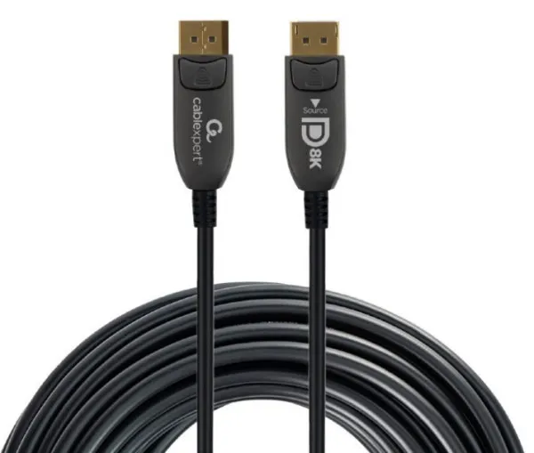 Gembird CC-DP8K-AOC-20M Aktivni optički kabal DisplayPort v.1.4 (8K@60Hz/4K@120Hz) 20m, Crni