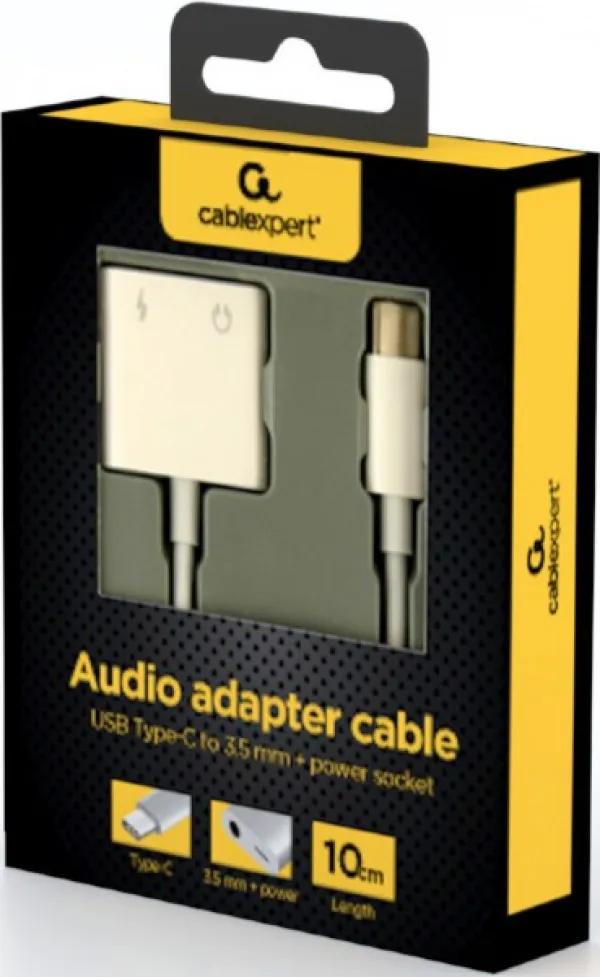Gembird USB C na 3.5mm adapter sa dodatnim naponskim portom