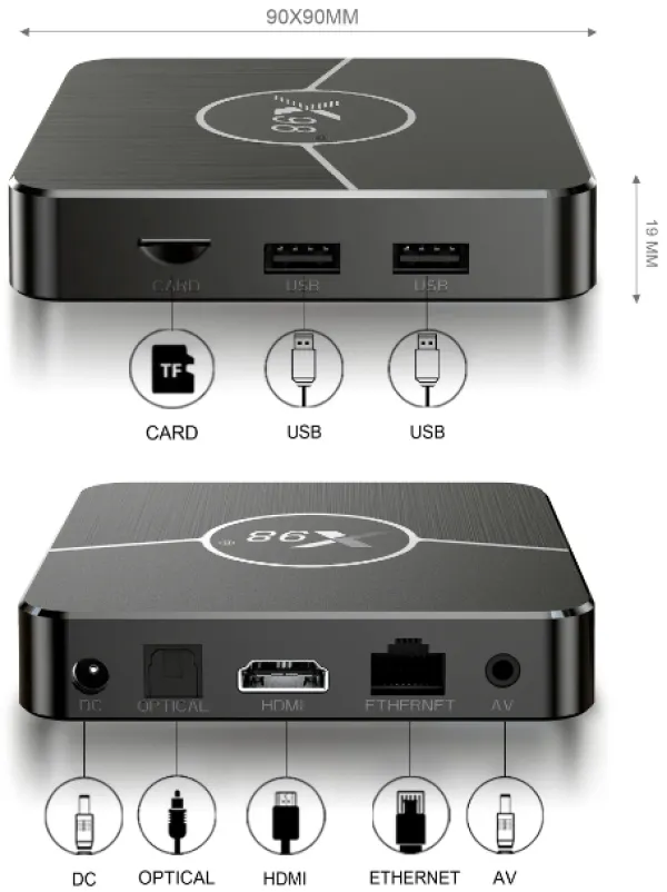 Gembird GMB-X98 Plus Smart TV kutija 4/32GB Android 11 BT5.0