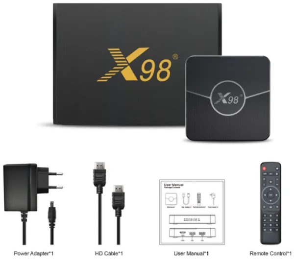 Gembird GMB-X98 Plus Smart TV kutija 4/32GB Android 11 BT5.0
