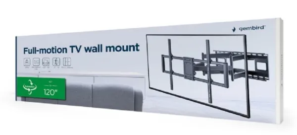 Gembird WM-120ST-01 Nosač za televizor Rotiranje 60-120 VESA 90x60cm Max 120kg