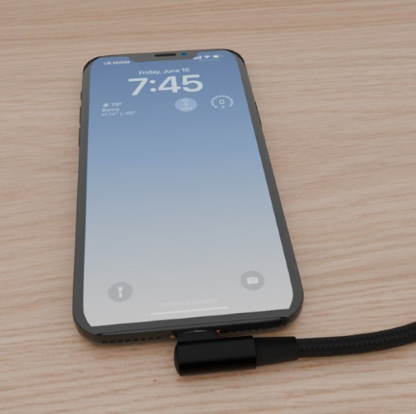Gembird Kabl USB-C 8pin Pod uglom 0,2m, Crni