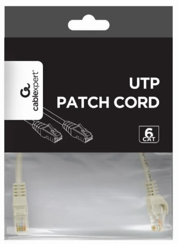 Gembird PP6U-CU-0.25M Mrežni kabl CAT6 Bakarni 0.25m, Sivi