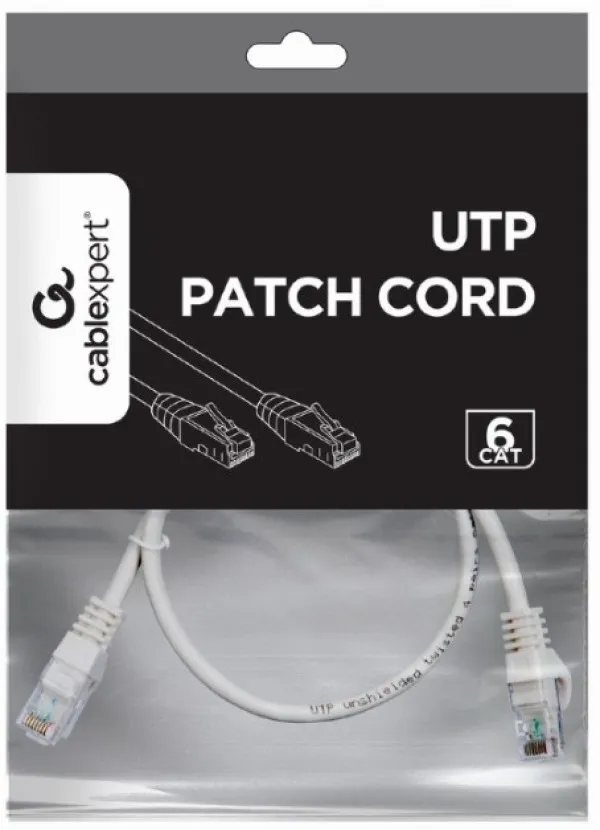 Gembird PP6U-CU-0.5M Mrežni kabl CAT6 Bakarni 0.5m, Sivi