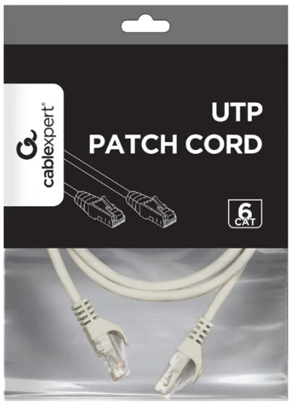 Gembird PP6U-CU-1.5M Mrežni kabl CAT6 Bakarni 1.5m, Sivi
