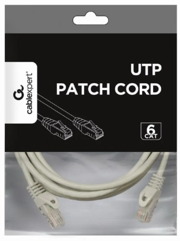 Gembird PP6U-CU-3M Mrežni kabl CAT6 Bakarni 3m, Sivi