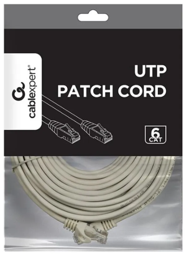 Gembird PP6U-CU-20M Mrežni kabl CAT6 20m Bakarni, Sivi