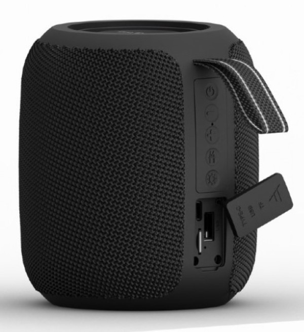 Gembird SPK-BT-LED-05-BK Bežični zvučnik RGB LED TWS speaker 8W BT FM USB Handsfree, Crni