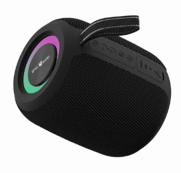 Gembird SPK-BT-LED-05-BK Bežični zvučnik RGB LED TWS speaker 8W BT FM USB Handsfree, Crni
