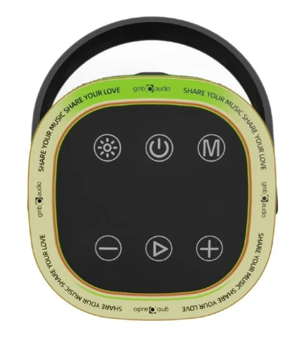 Gembird SPK-BT-LED-06 Zvučnik Portable Bluetooth LED 10W BT FM USB Handsfree, Crni
