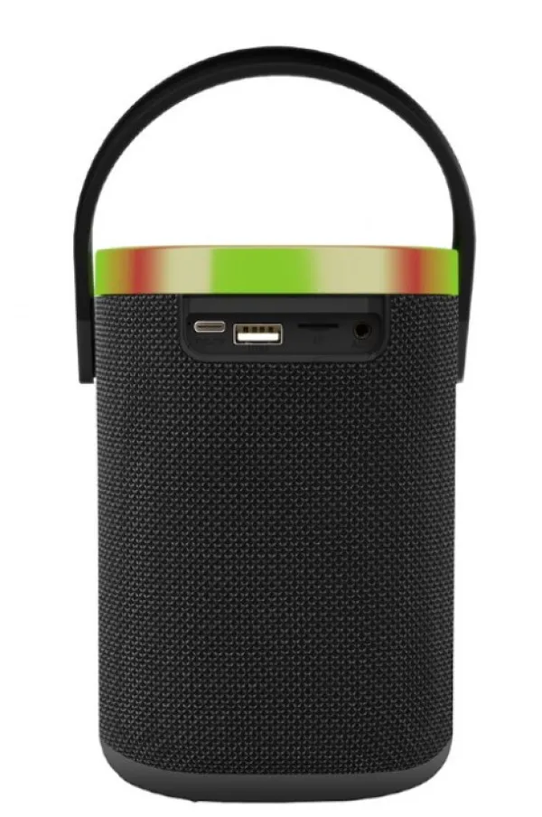 Gembird SPK-BT-LED-06 Zvučnik Portable Bluetooth LED 10W BT FM USB Handsfree, Crni