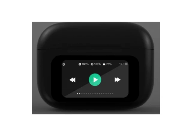 Gembird TWS-LCD-ANC-01-BK Slušalice Bluetooth V5.1 TWS LCD display Active Noise Cancelling, Crne