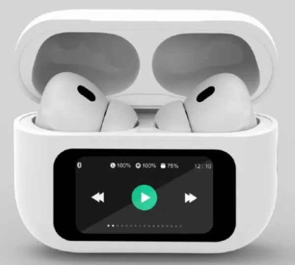Gembird TWS-LCD-ANC-01-W Slušalice TWS LCD display Bluetooth V5.1 Active Noise Cancelling, Bele