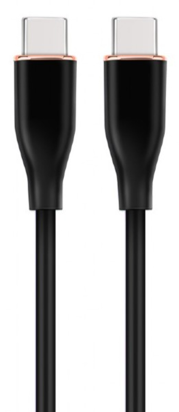 Gembird CC-USB2S-CMCM-1.5M-BK Premium silikonski Type-C PD kabl za punjenje i prenos podataka 60 W 1.5 m, Crni