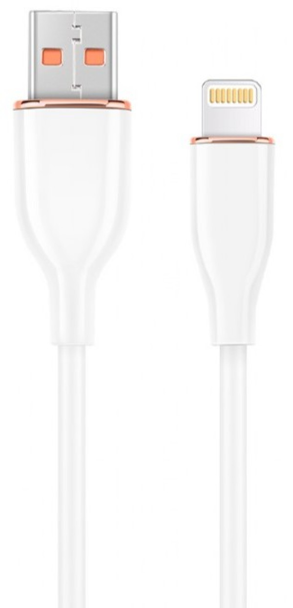 Gembird CC-USB2S-AM8PM-1.5M-W Premium silikonski 8-pin kabl za punjenje i prenos podataka 1.5 m, Beli