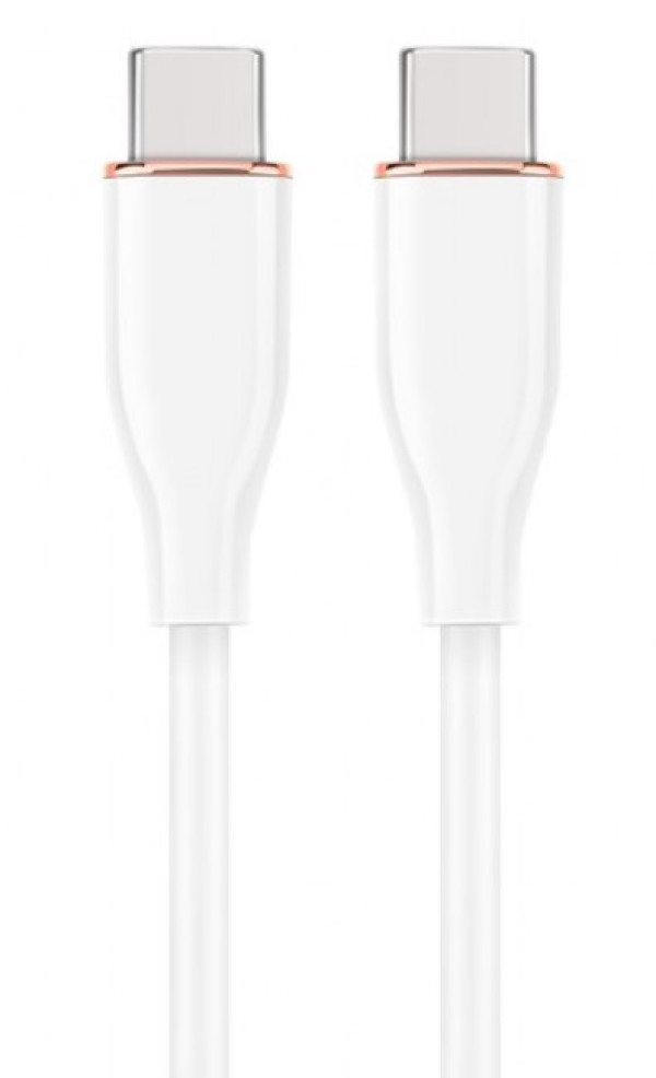 Gembird CC-USB2S-CMCM-1.5M-W Premium silikonski Type-C PD kabl za punjenje i prenos podataka 60 W 1.5 m, Beli
