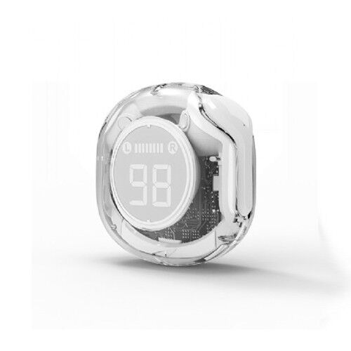 Gembird TWST-01-W Bežične slušalice Bluetooth 5.4 TWS LCD, Bele