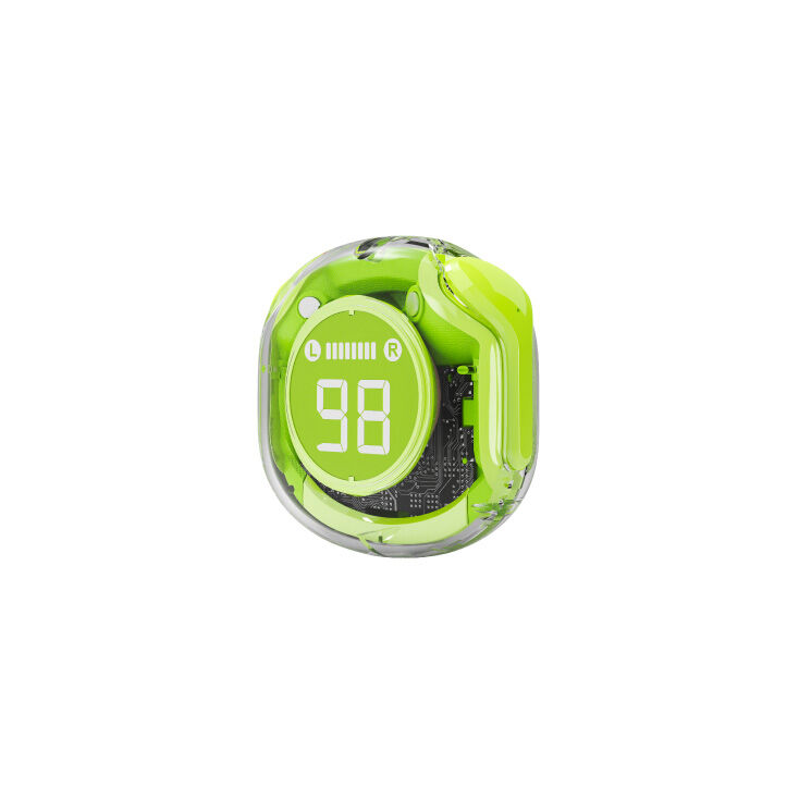 Gembird TWST-01-G Bežične slušalice TWS Bluetooth 5.4 LCD, Zelene