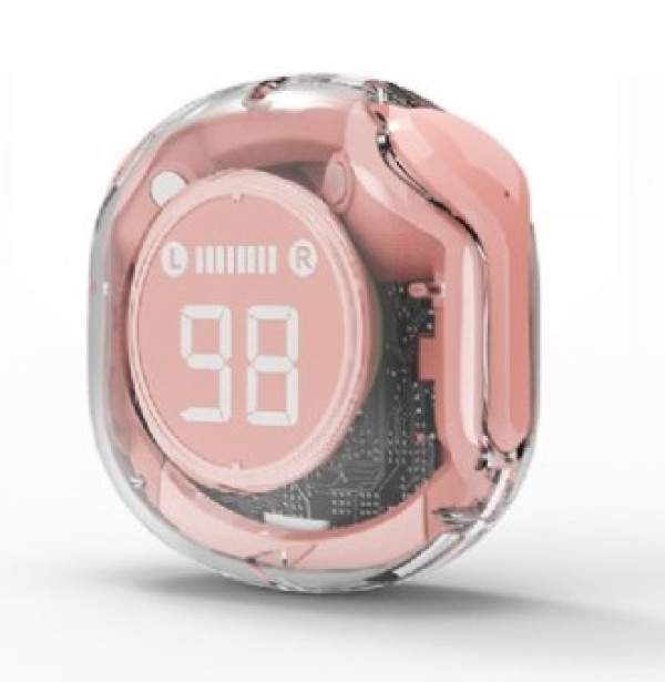 Gembird TWST-01-PK Bežične slušalice V5.4 TWS LCD, Roze